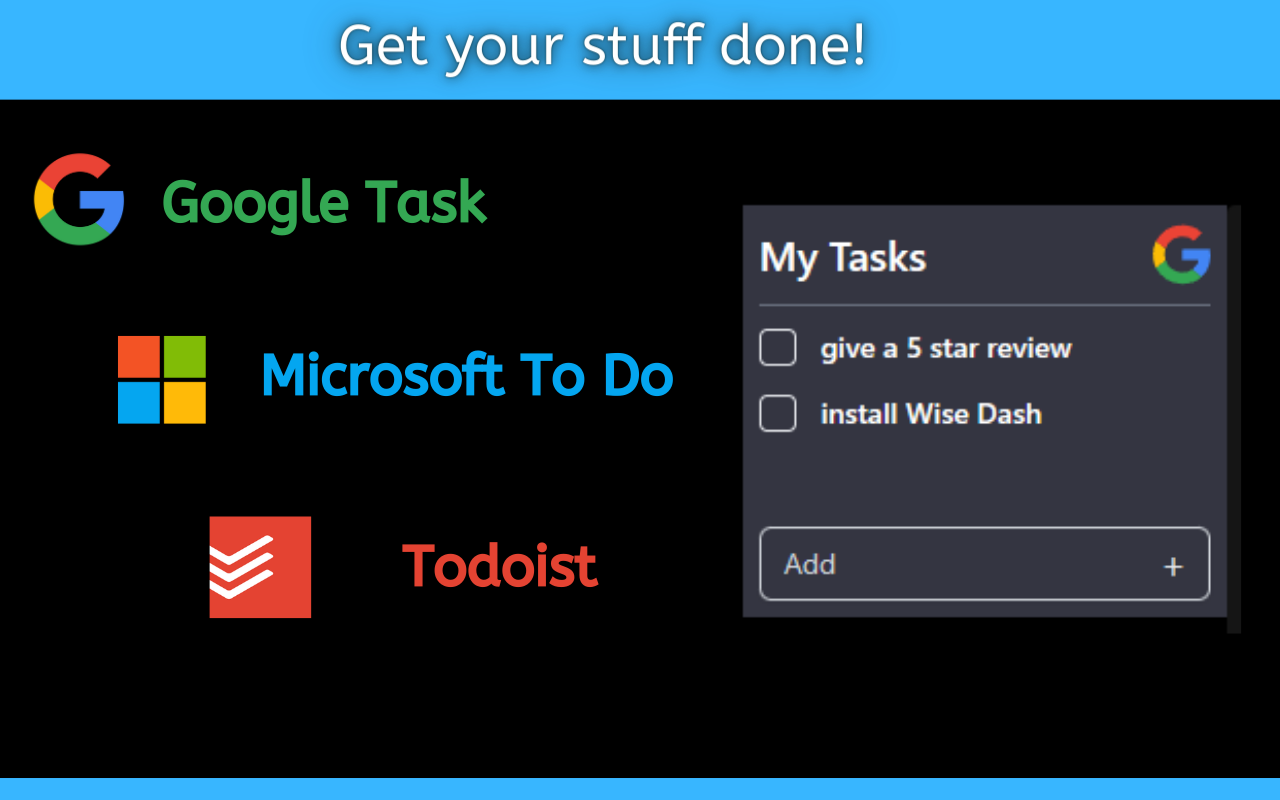 Wise Dash: Your personal new tab dashboard!