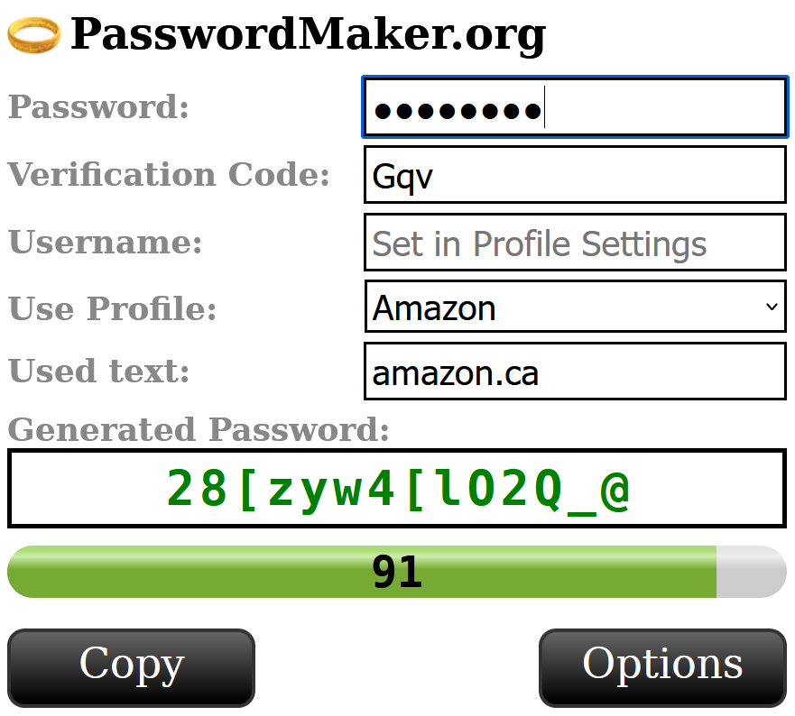 PasswordMaker Pro