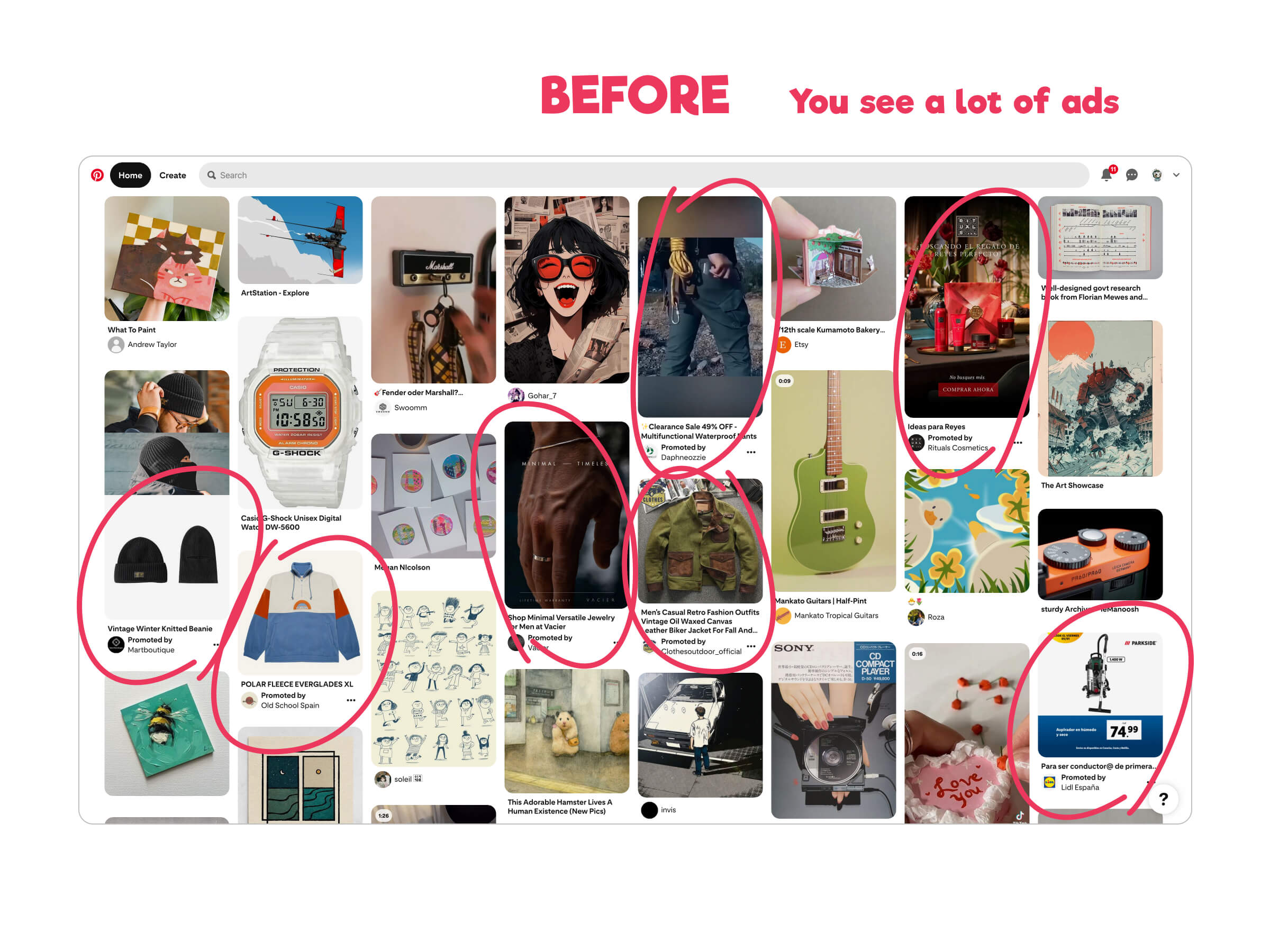 Pinterest Ads & Promo Remover
