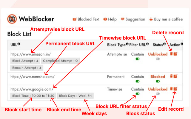 Website Blocker