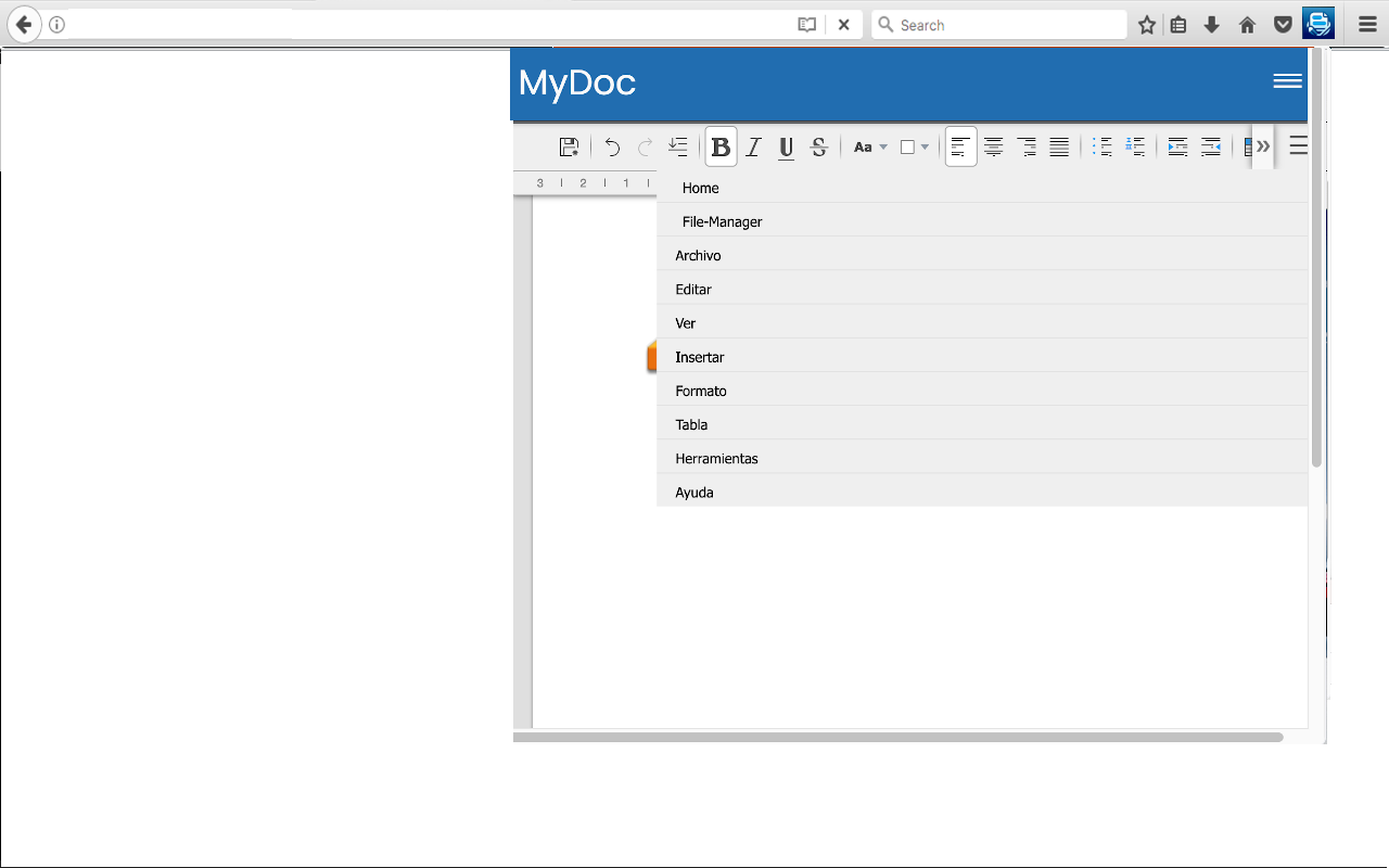 DocCloud editor for doc and docx
