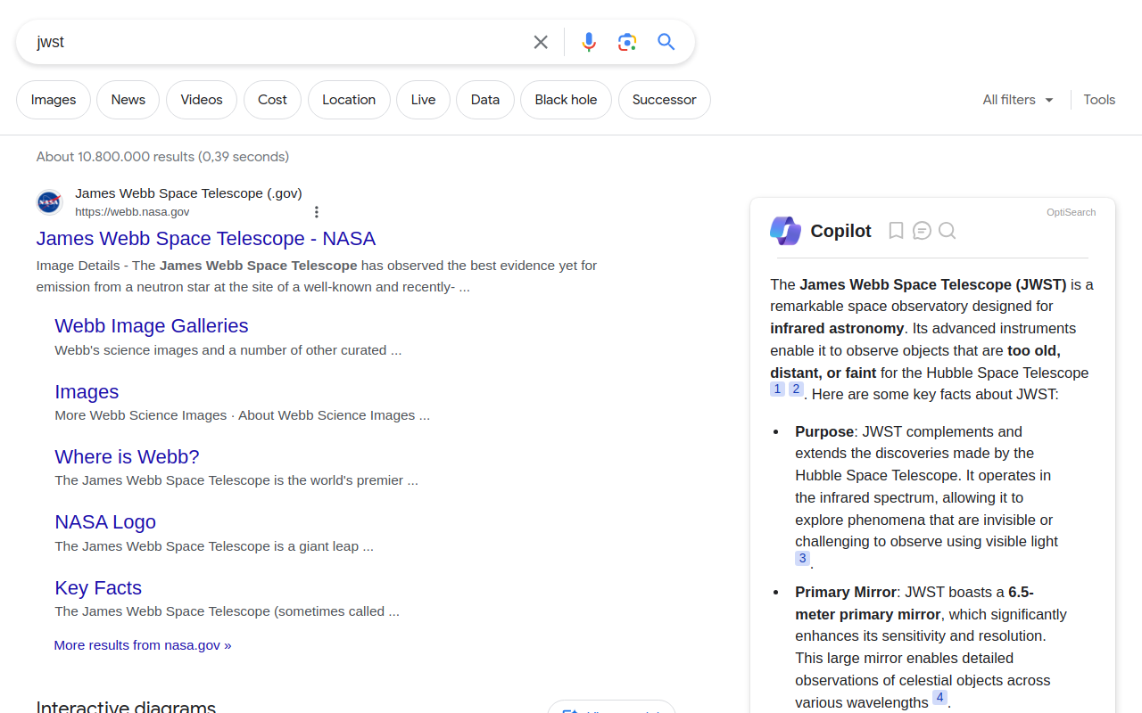 Copilot (GPT-4) in Google