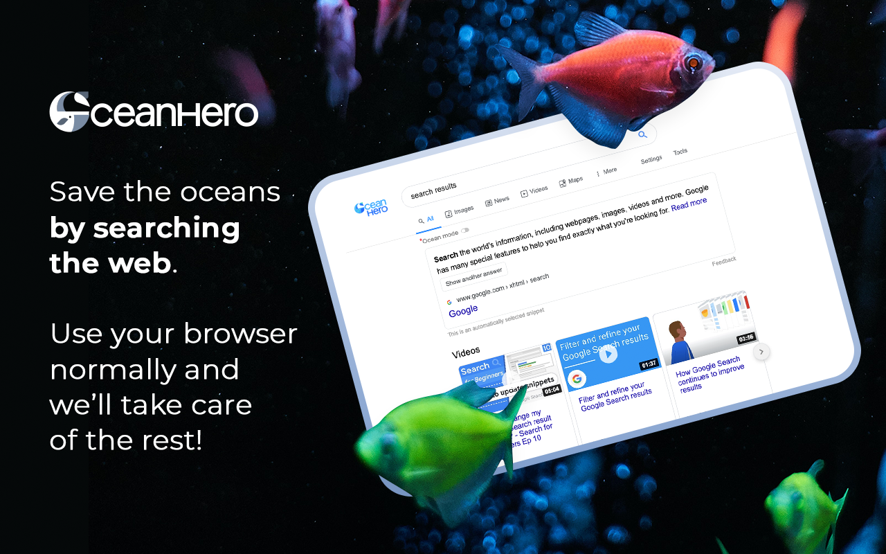 OceanHero: Save Our Oceans by Surfing the Web