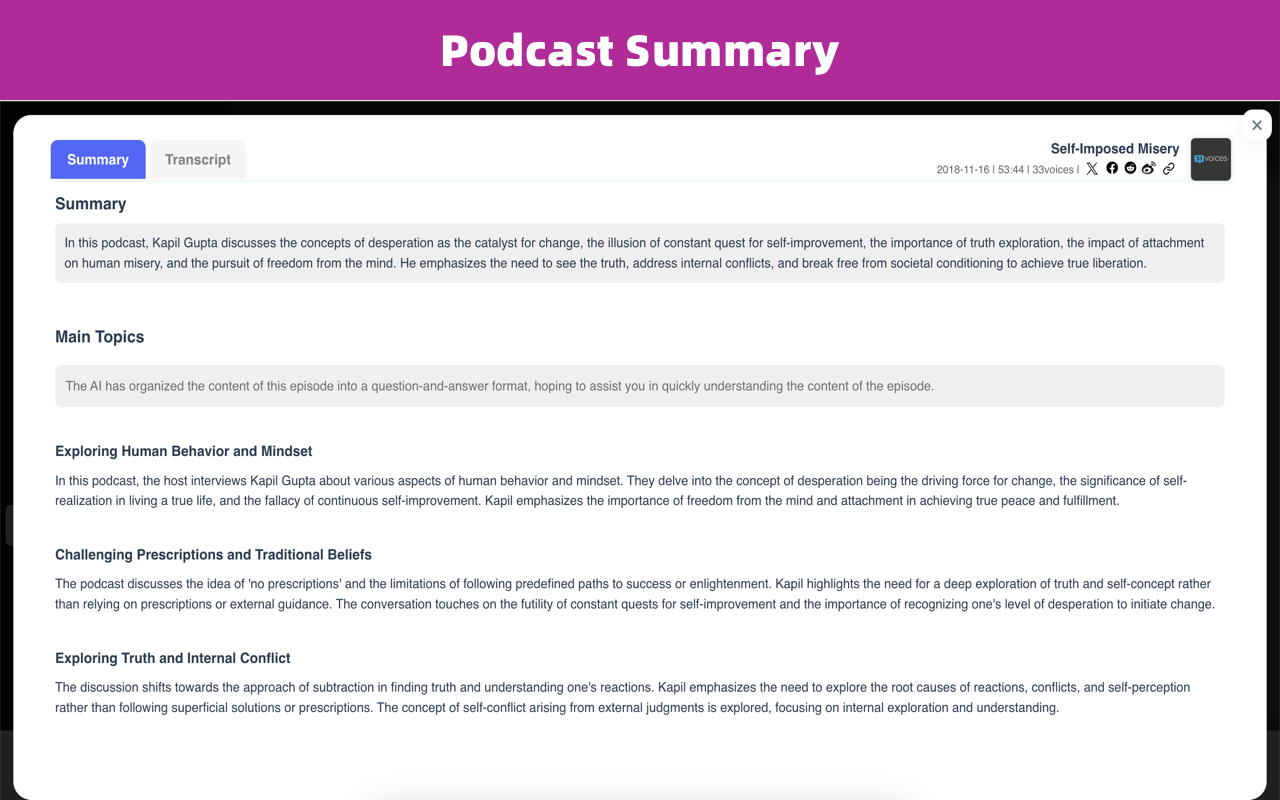 Podcasts - A podcast player and downloader