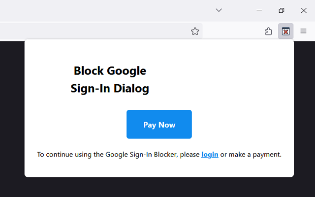 Block Google Sign-In Prompt