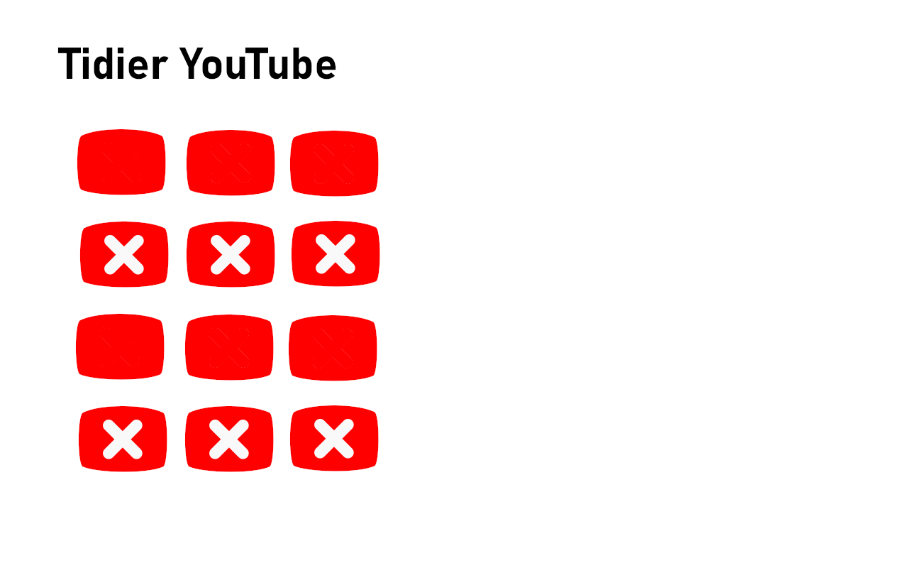 Tidier YouTube