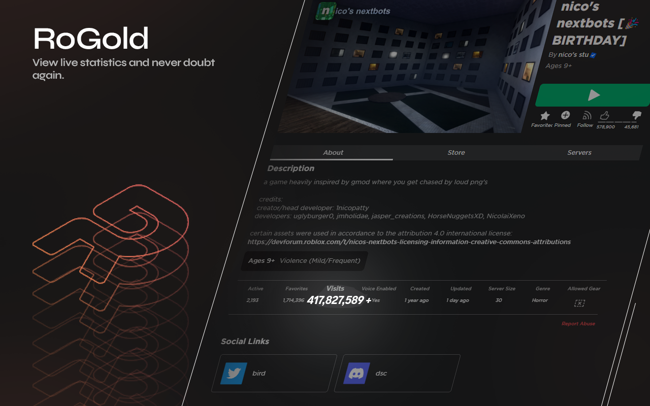 RoGold - Level Up Roblox