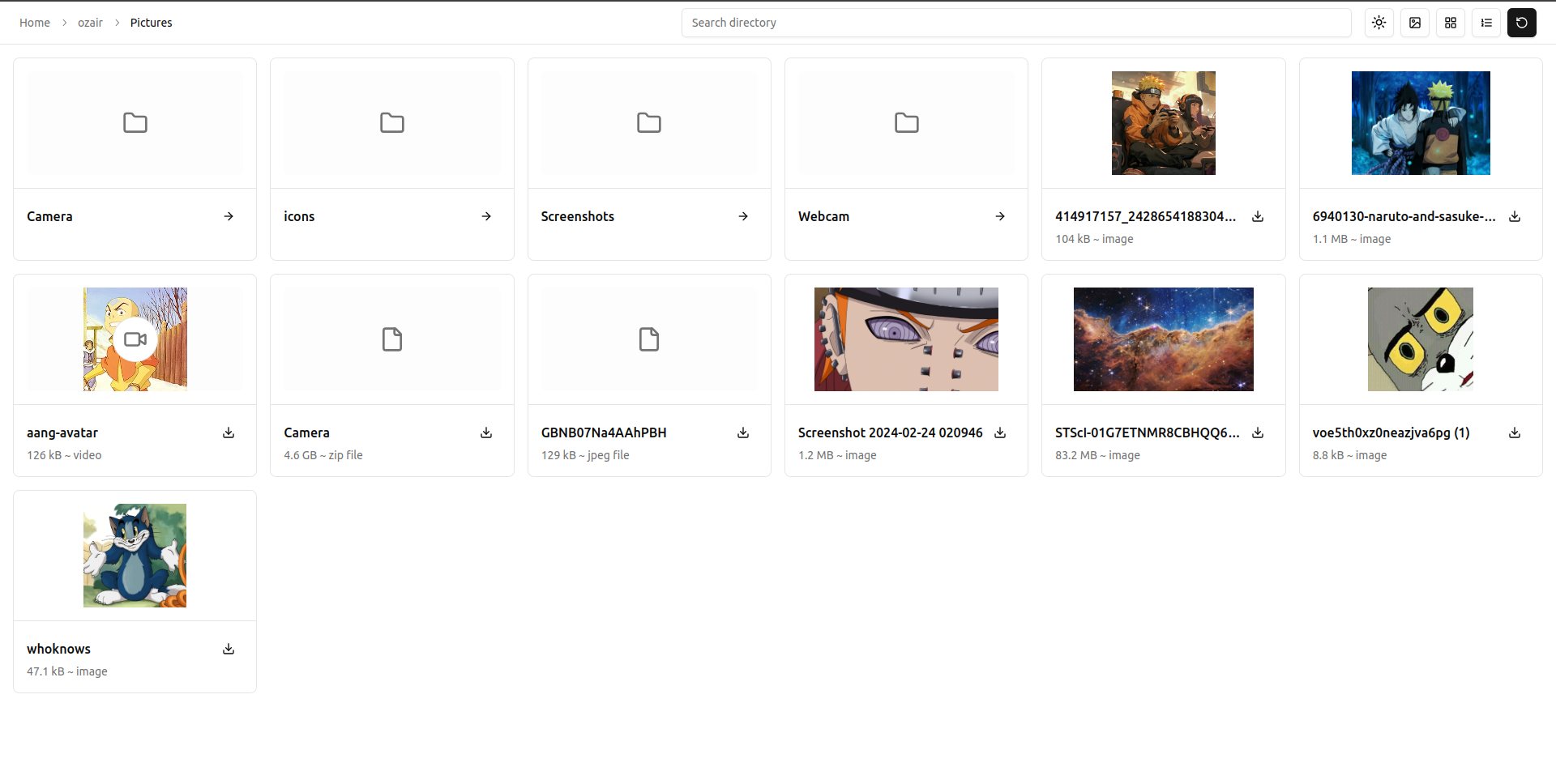 Files explorer
