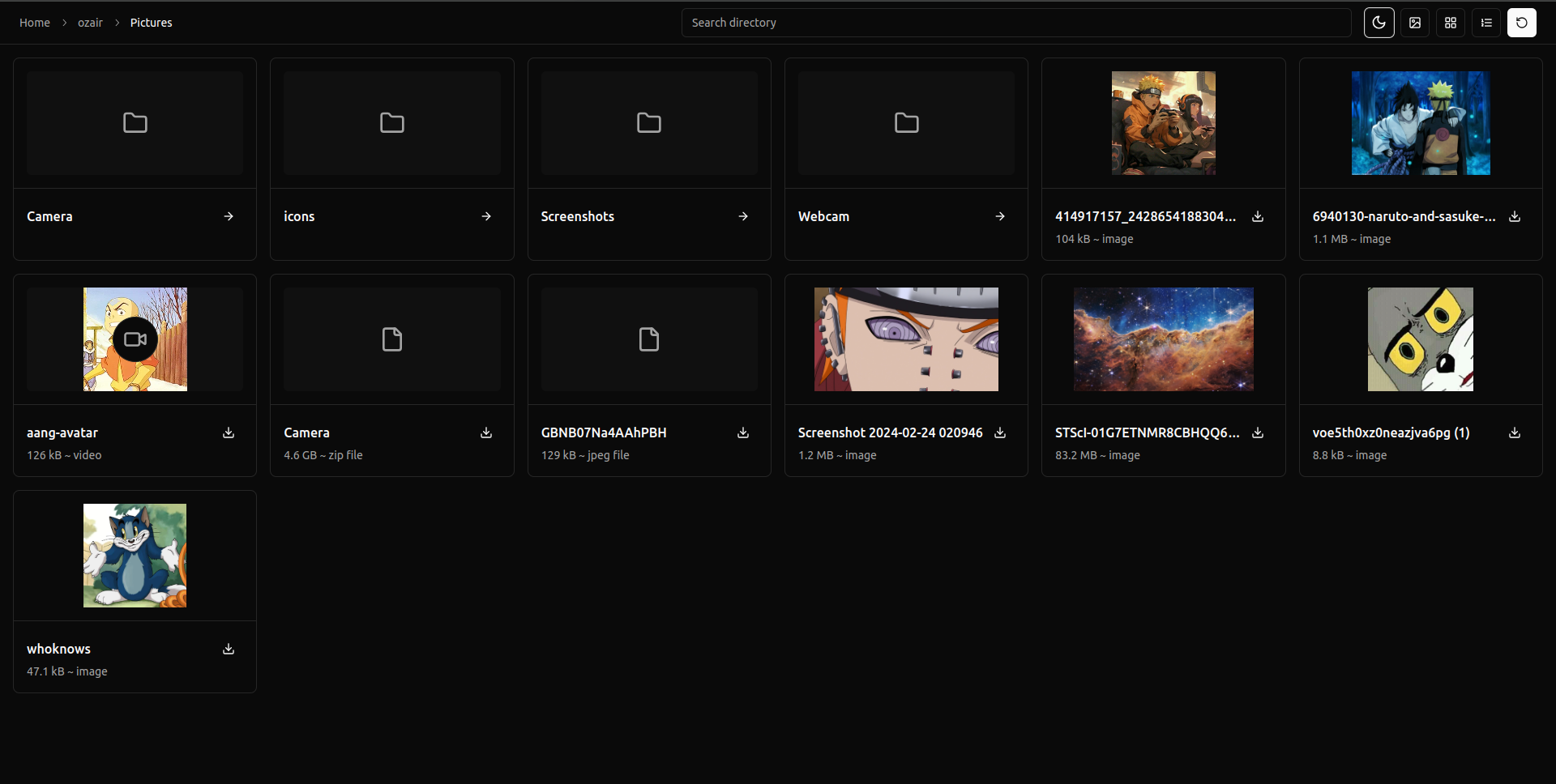 Files explorer