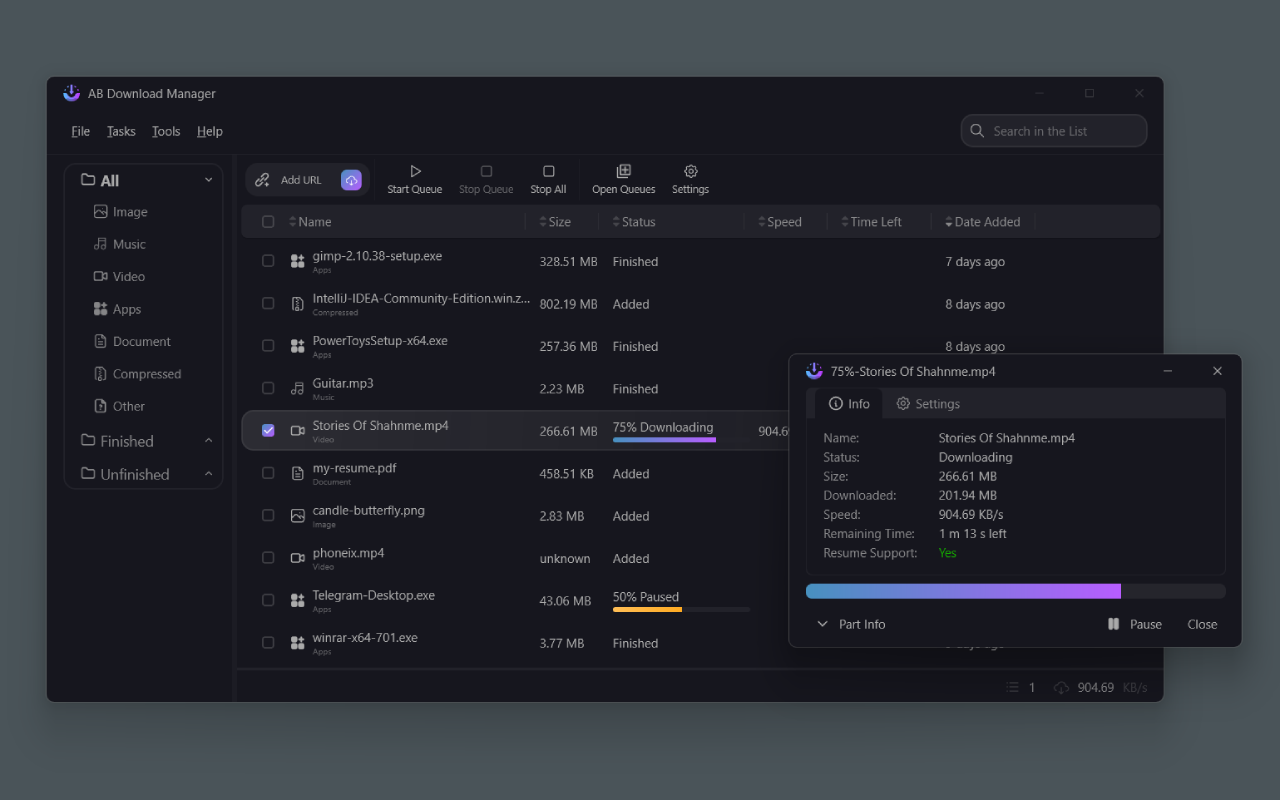 AB Download Manager Browser Integration