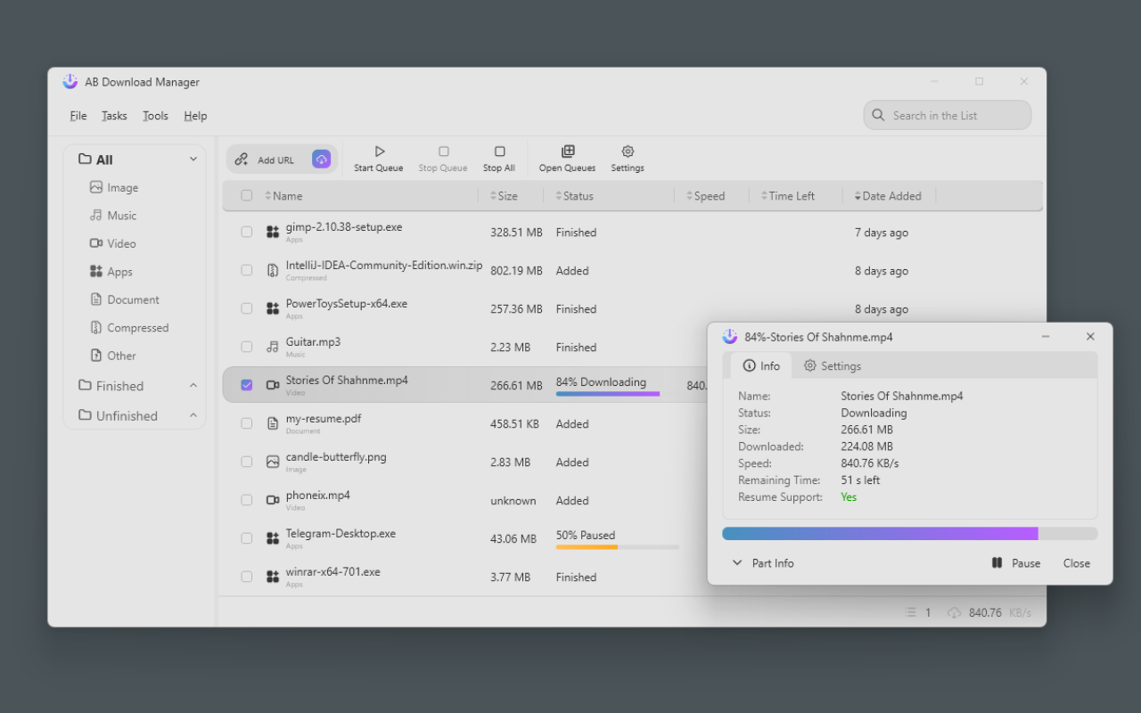 AB Download Manager Browser Integration