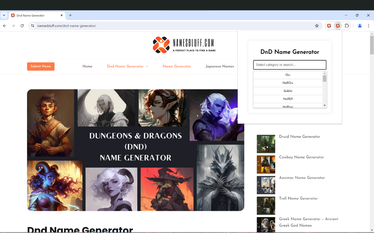 DnD Name Generator