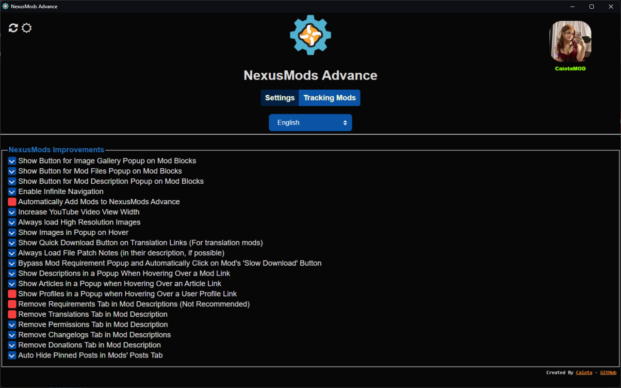 NexusMods Advance