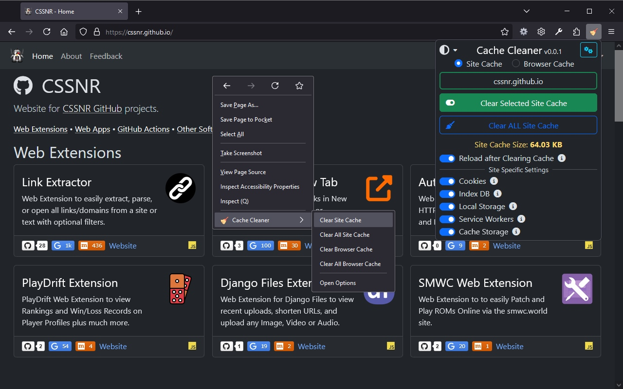 Cache Cleaner
