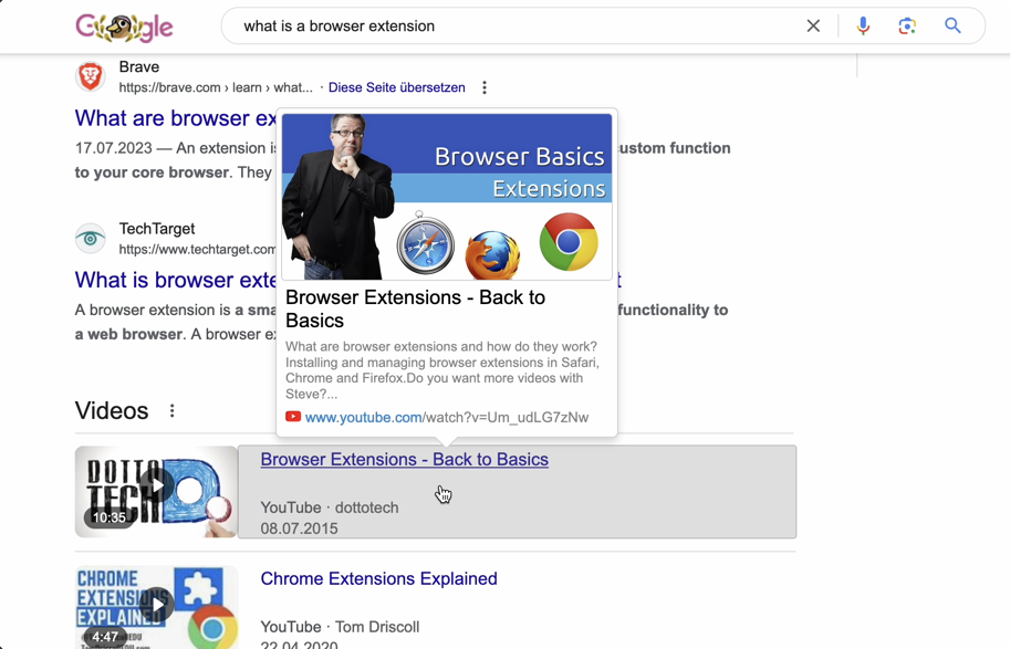 Linkover – preview link info on hover