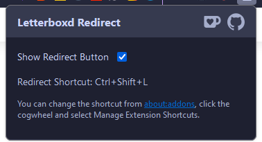 IMDb to Letterboxd redirect button