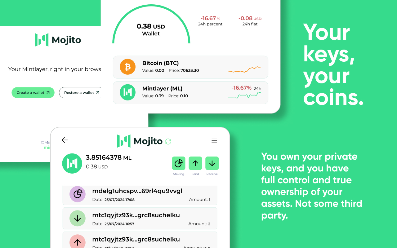 Mojito - A Mintlayer Wallet