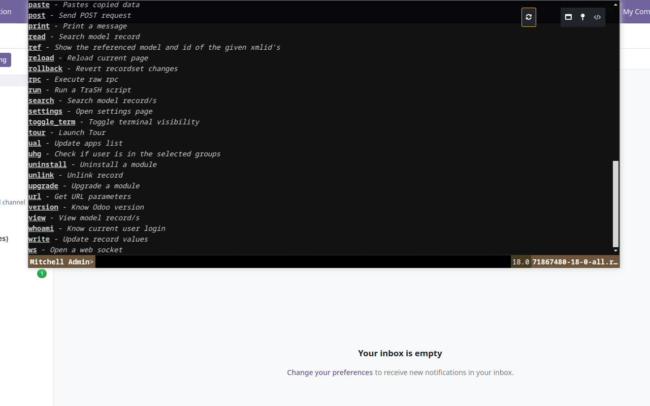 OdooTerminal