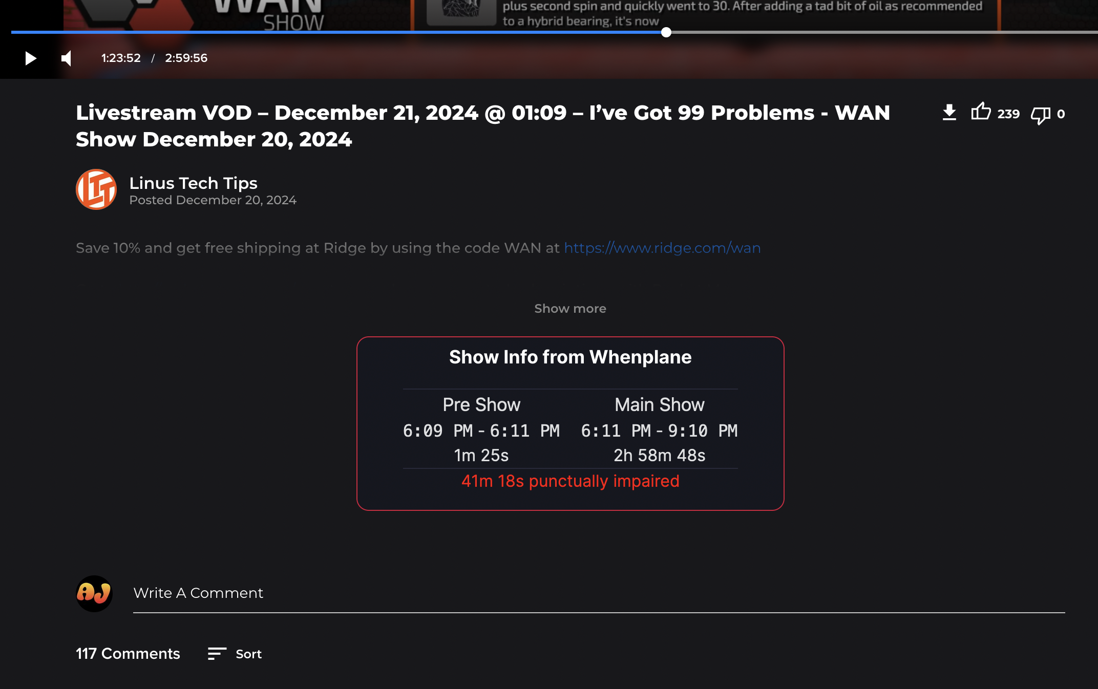 Whenplane Widget