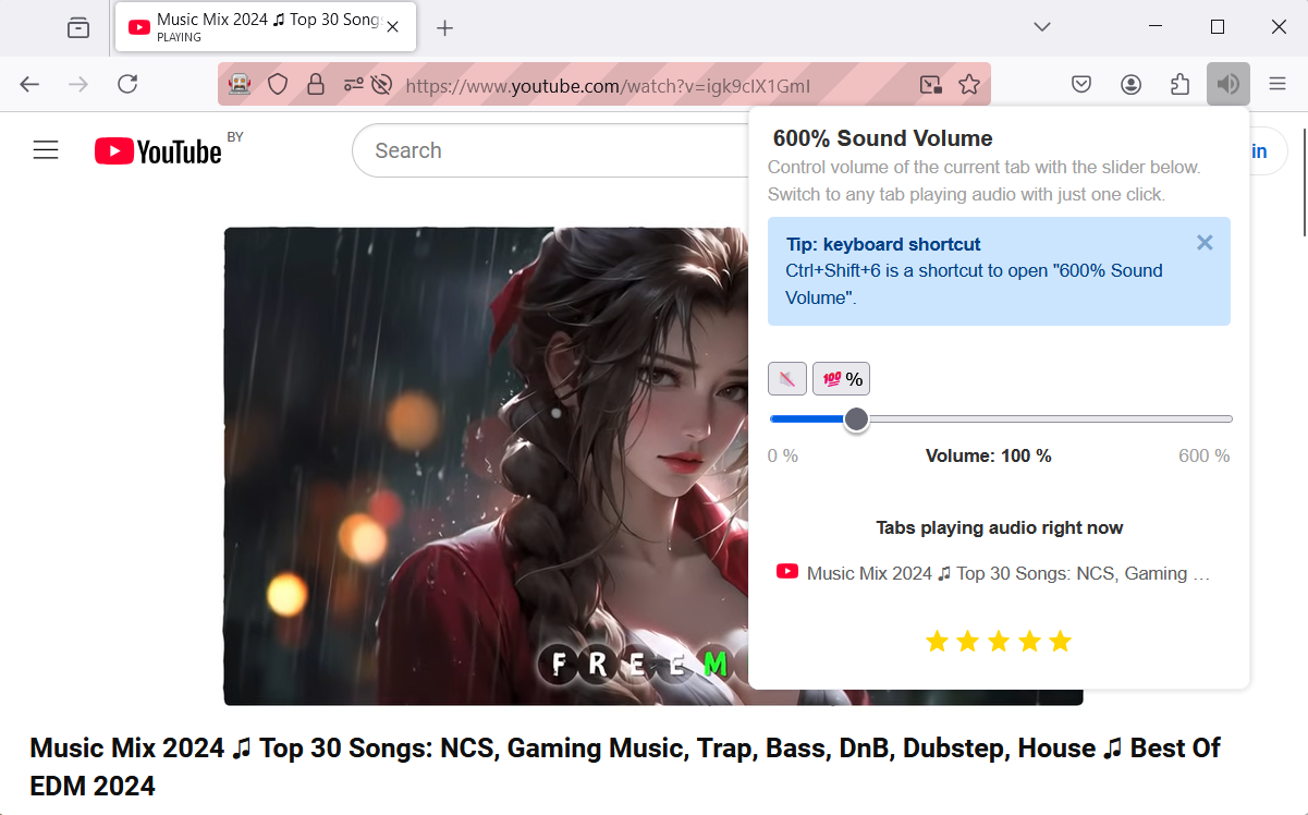 600% Sound Volume