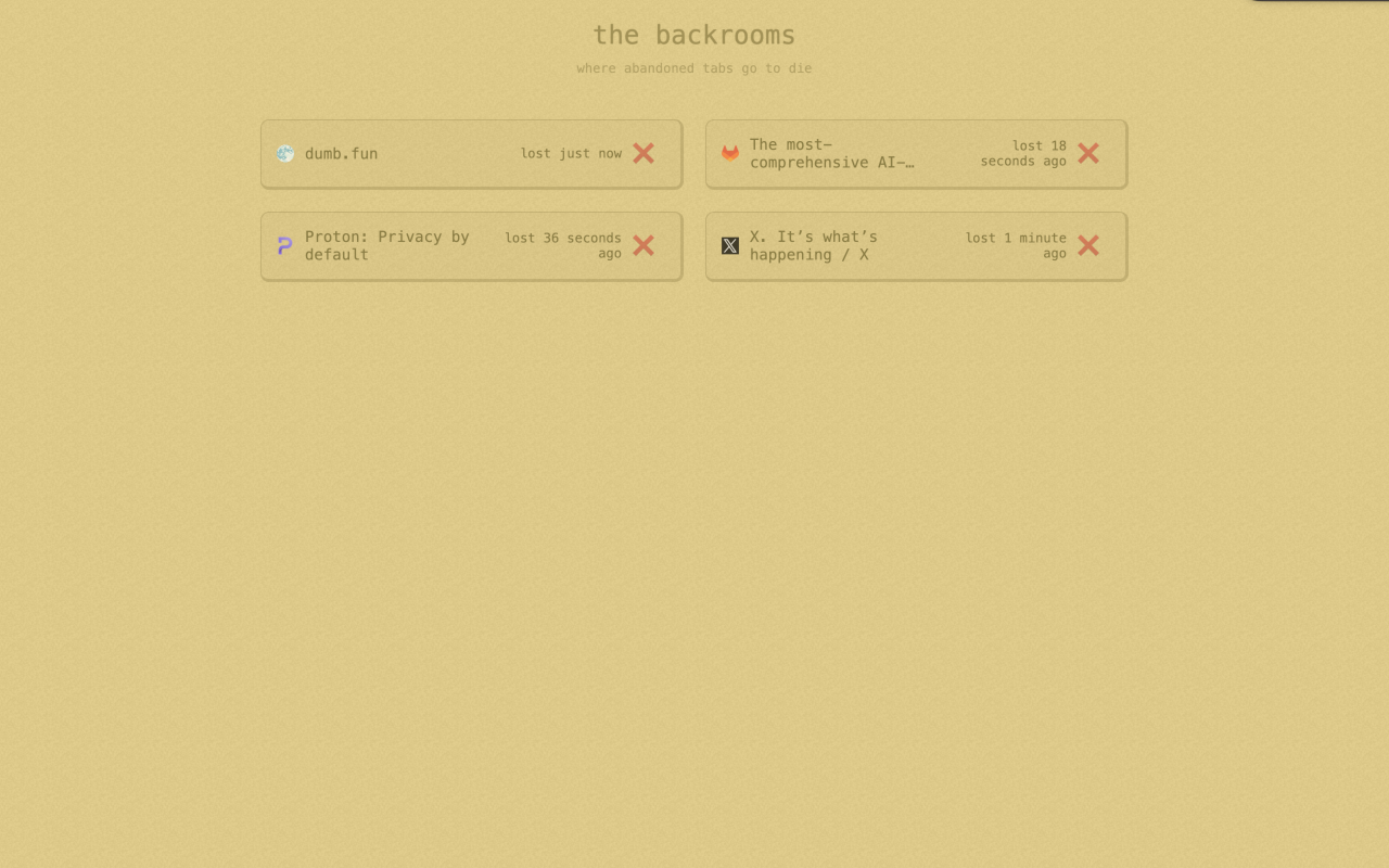 Backrooms Tab Manager