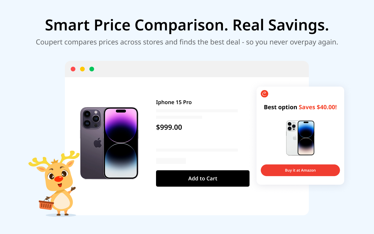 Coupert - Automatic Coupon Finder & Cashback