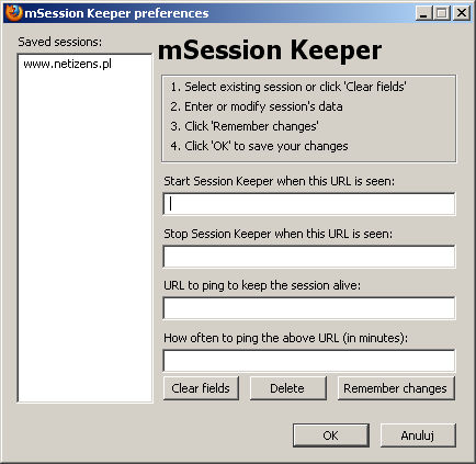 mSession Keeper