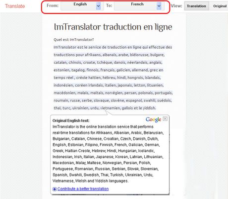 ImTranslator: Translator, Dictionary, TTS Screenshot