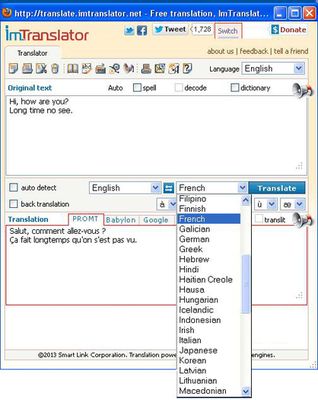 ImTranslator: Translator, Dictionary, TTS Screenshot