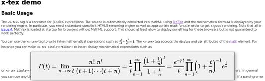 Zoom of a MathML formula