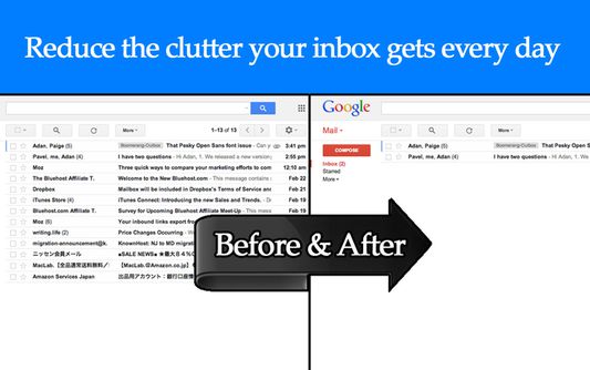 Block any email sender! Reduce the clutter your inbox gets everyday.