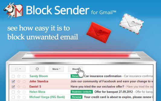 See how easy it is to block unwanted email.