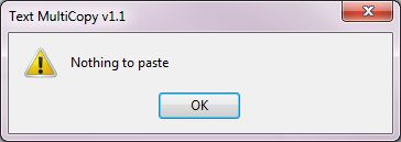 Nothing to paste v1.1