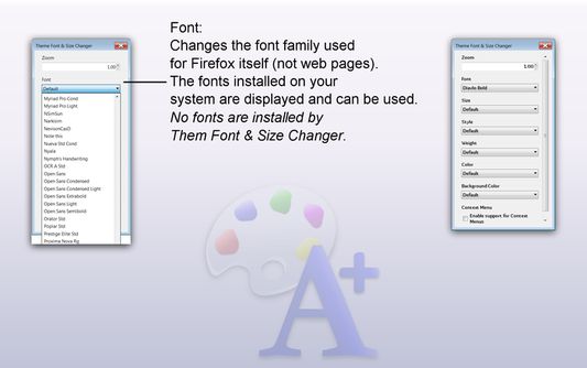 Topic: the defaults for Firefox, General, Language & Appearance, Fonts