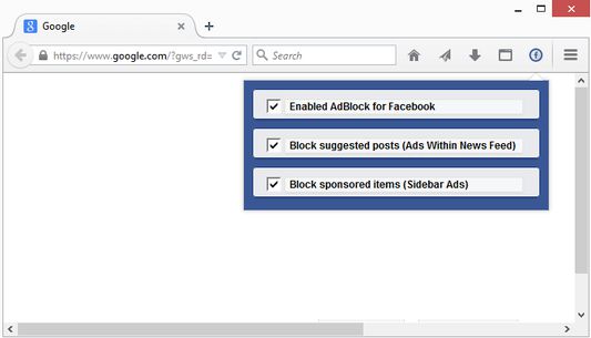AdBlock for Facebook UI
