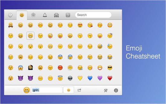 facebook emoji cheat sheet
