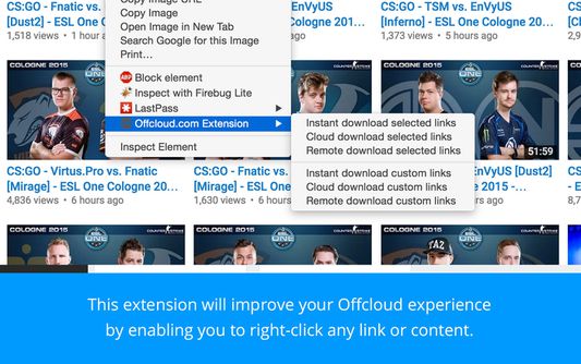 Introduction to the Offcloud extension for Mozilla Firefox.