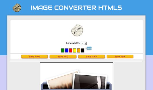 Your HTML5 free Image converter and easy to draw in canvas