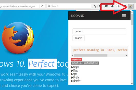 Hindi Dictionary Get This Extension For Firefox En Us