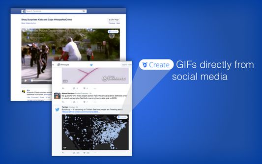 You can pick videos from you favorite social media site and edit them into GIFs