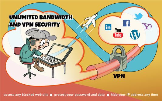 Unlimited bandwidth and VPN security