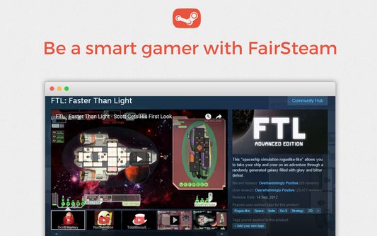 Be a smart gamer with FairSteam!