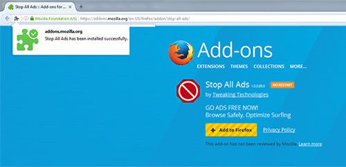 Stop All Ads installing..