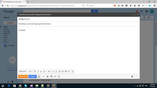 Gmail Compose New Email Window