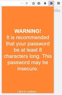 Tips and warnings to ensure that your password is secure as possible.