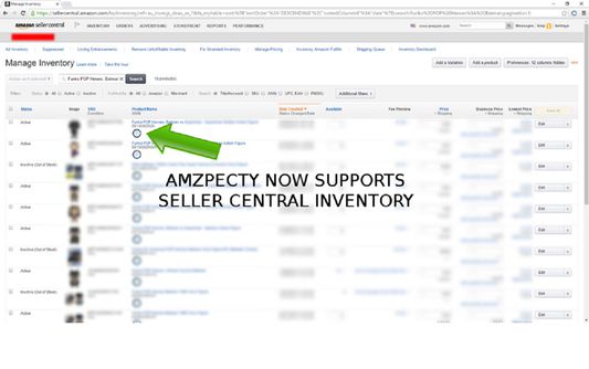 Seller Central Inventory Manage Support