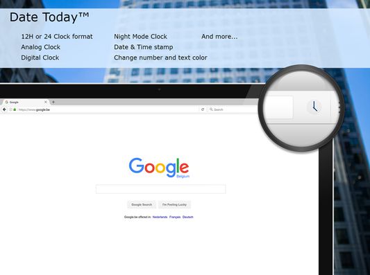 Date Today and you get the analog clock in your web browser workbar.