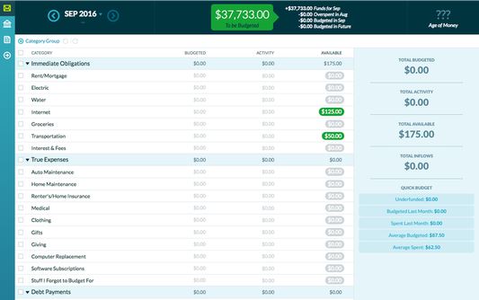 Add features like a collapsable left navigation bar to your YNAB!