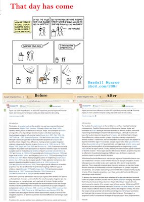 Before, and after and xkcd