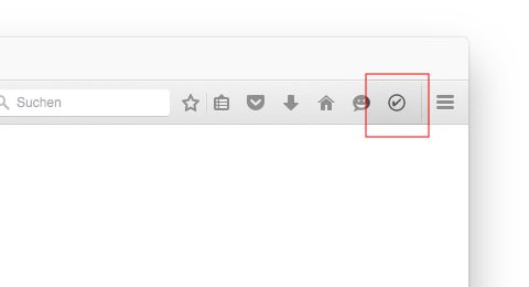 The new button to create a new task for the current tab.